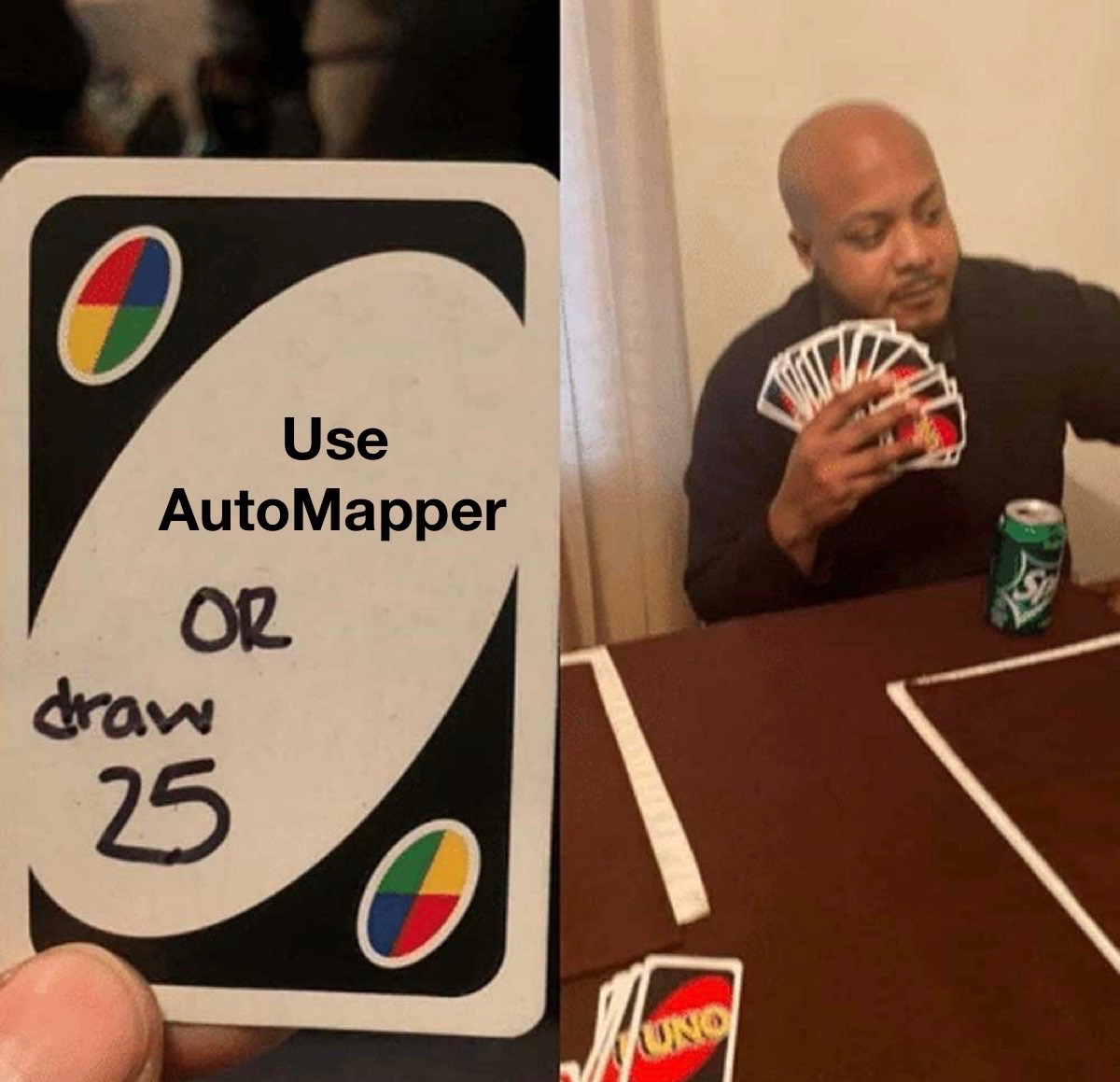 Use automapper meme