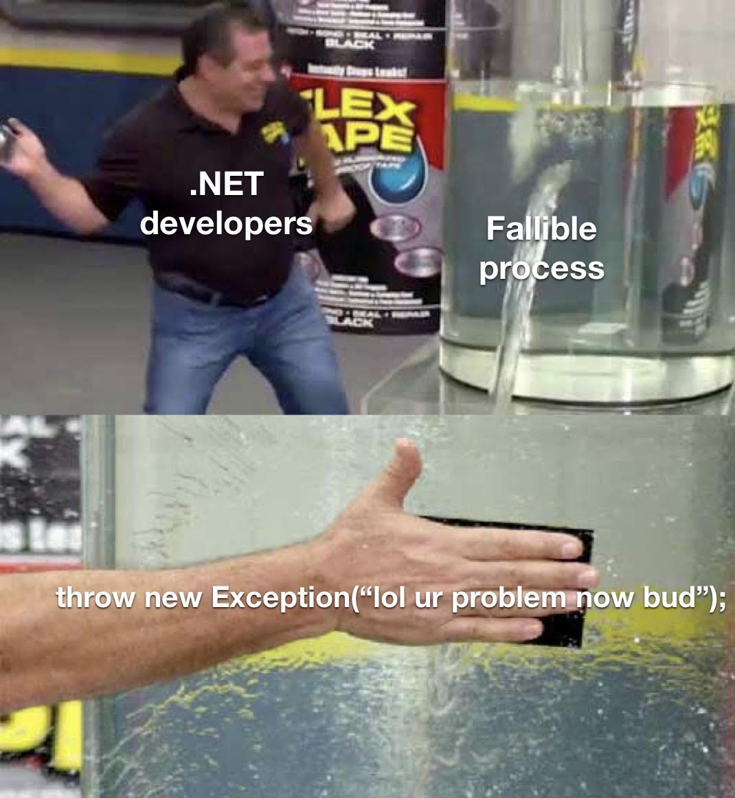 .NET exceptions meme